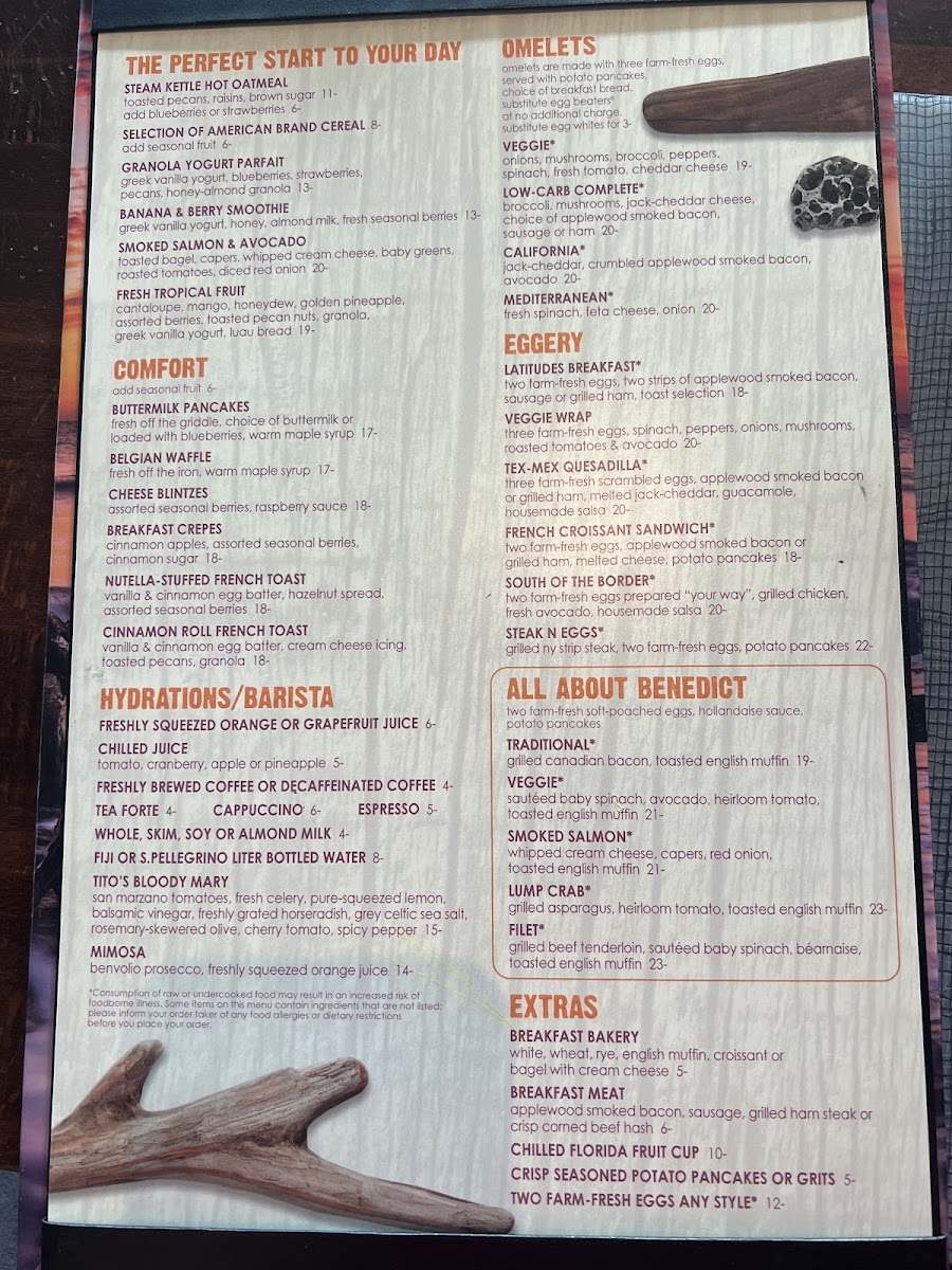 Latitudes - Delray Sands Resort Menu - Image 2