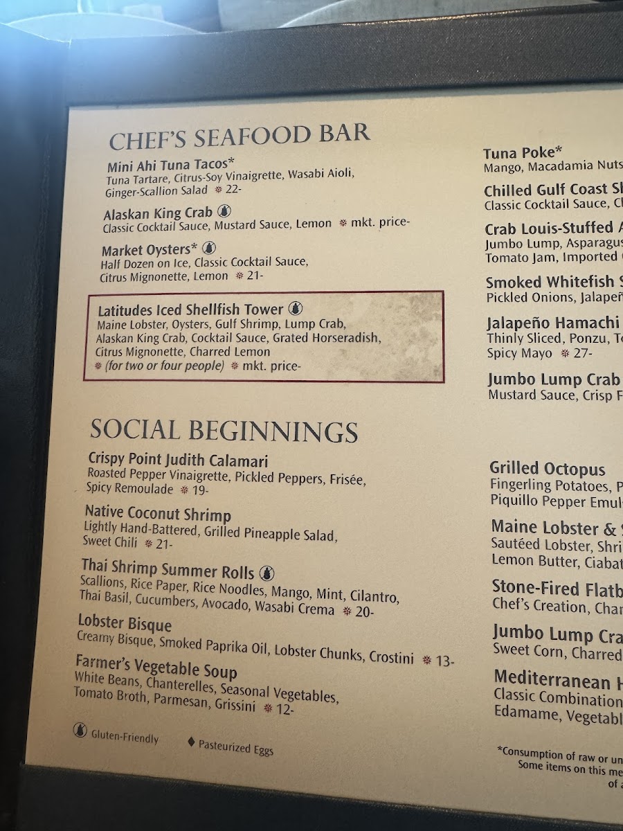 Latitudes - Delray Sands Resort Menu - Image 3